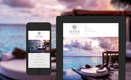 Isère Hotel Group Website image